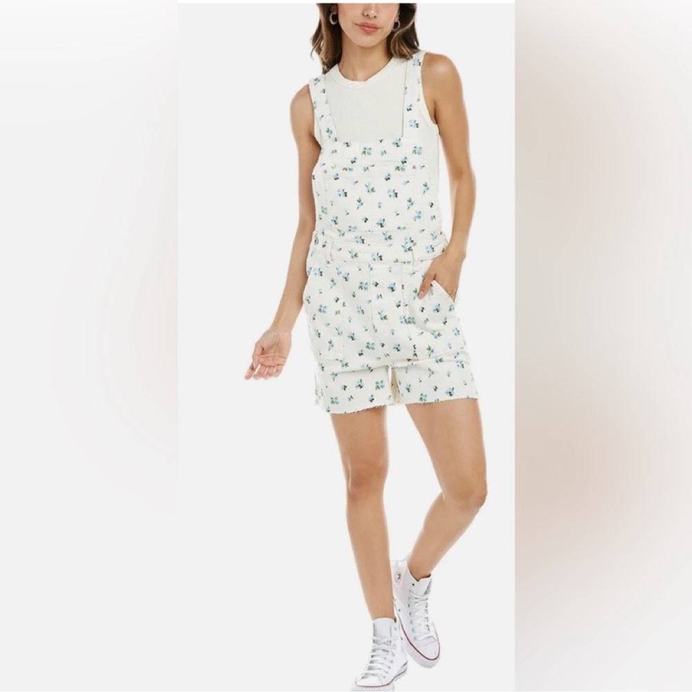 WWW Floral Overalls